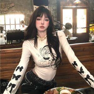 Bodysuit, y2k, size S-XL